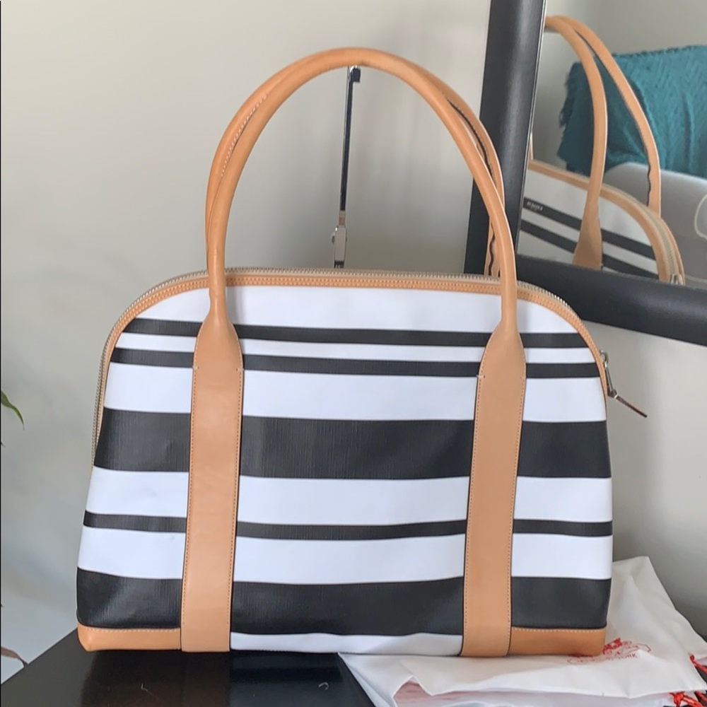 Coach Black & White Large Tote - Picture 5 of 8